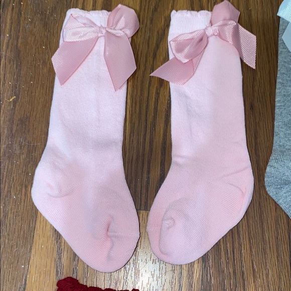 6 pairs baby bow knee high 0-6 months - Picture 6 of 13